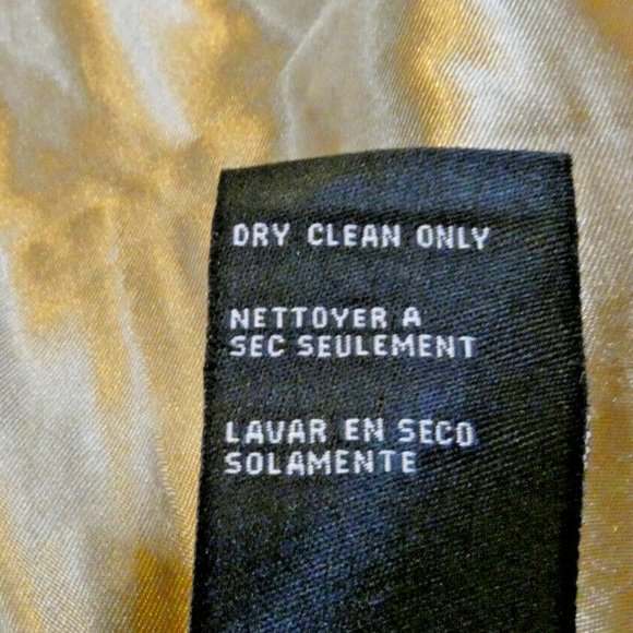 Brown Lambs Wool Trench Coat bebe Winter Warm Classic Double Breasted Women M - Picture 13 of 13